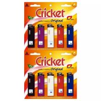 Isqueiro Cricket Original - 10 Unidades - Cod. 7896280833116