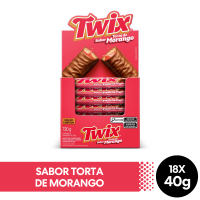Display Chocolate Twix Torta de Morango 40g - Cod. 7896423438543