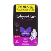 Absorvente Sempre Livre Conforto Noturno Suave com Abas 16 unidades - Cod. 7891010607135