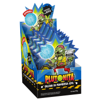 Pirulito com Cristais Explosivos Galáxia da Framboesa Azul Plutonita Caixa 165g 15 Unidades - Cod. 7891118027040