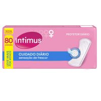 Protetor Diário Intimus sem Perfume sem Abas 80 unidades - Cod. 7896007546039