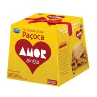 Panettone Arcor Recheado sabor Paçoca Amor 530g - Cod. 7896058257595C18
