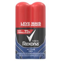 Oferta Desodorante Aerosol Rexona Masculino Active 2 X 150Ml - Cod. C15478