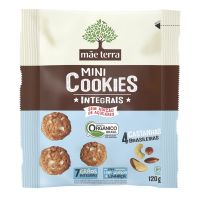 Mini Cookie Integral Orgânico Mãe Terra Diet 4 Castanhas Brasileiras 120g - Cod. C15574