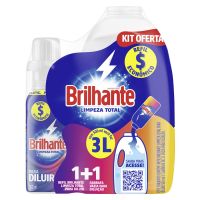 Kit Brilhante Garrafa para Diluição + Lava-Roupas Líquido Limpeza Total 500ml - Cod. C35533
