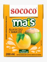 Água de Coco Mais Maracujá Sococo 200mL | 6 unidades - Cod. C49285