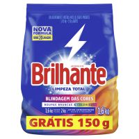 Detergente em Pó Brilhante Pacote Leve 1.6kg Pague 1.4kg - Cod. C53831