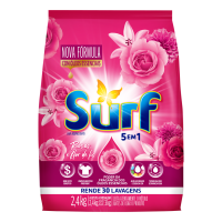 Lava Roupas Sanitizante em Pó Surf 5 em 1 Rosas e Flor de Lis 2.4kg - Cod. C58768
