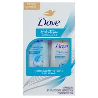 Kit Oferta Shampoo 400ml + Condicionador 200ml Dove Hidratação + Vitaminas A & E Preço Especial - Cod. C77654