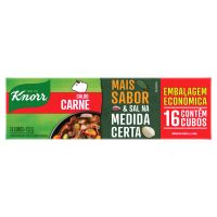 Caldo Tablete Carne Knorr Mais Sabor Caixa 152g 16 Unidades Embalagem Econômica - Cod. C77993