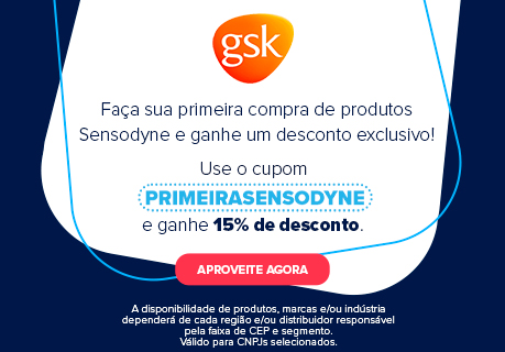 CA - Cupom de primeira compra PRIMEIRASENSODYNE GSK 15% OFF