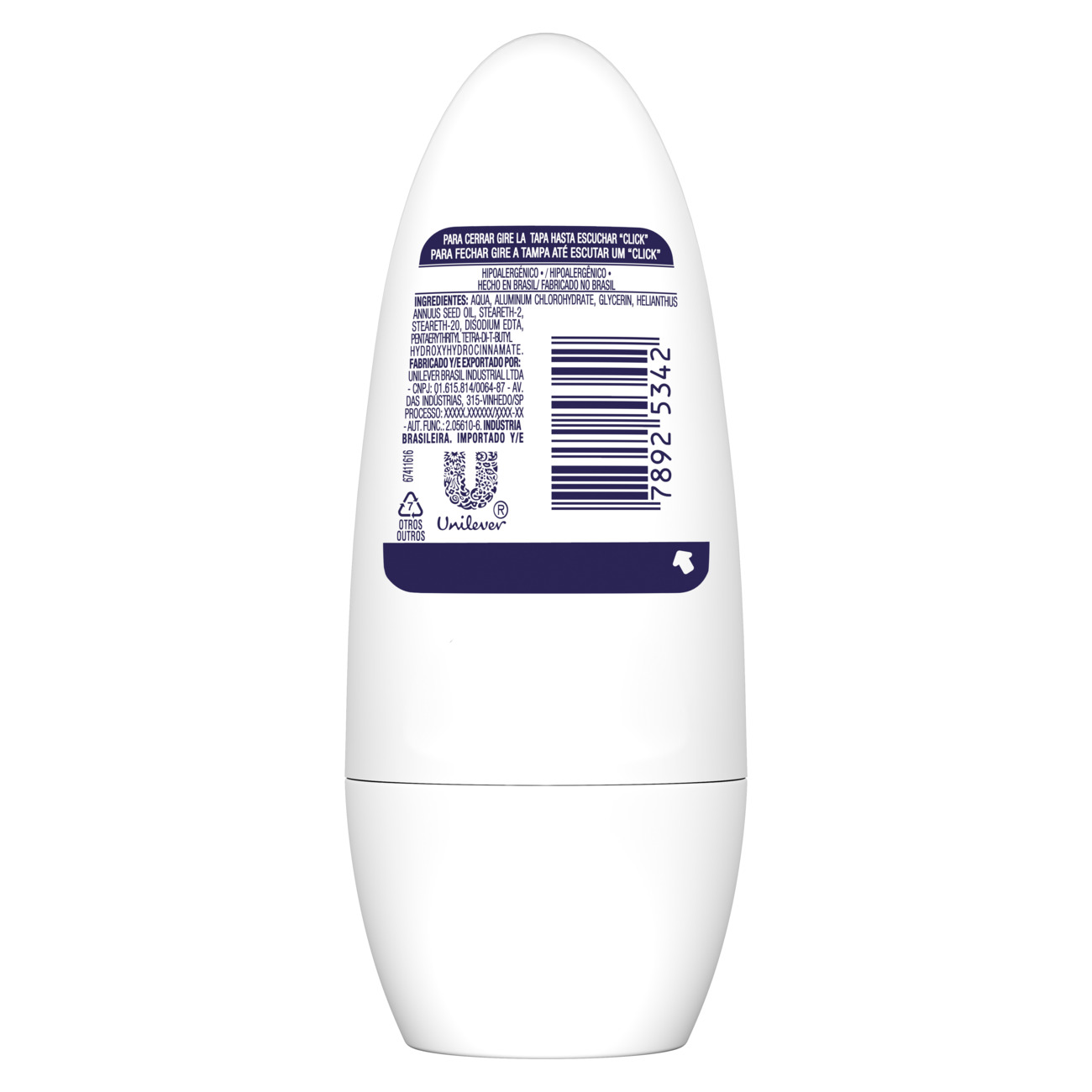 Desodorante Antitranspirante Roll-On Dove Sensitive 50mL