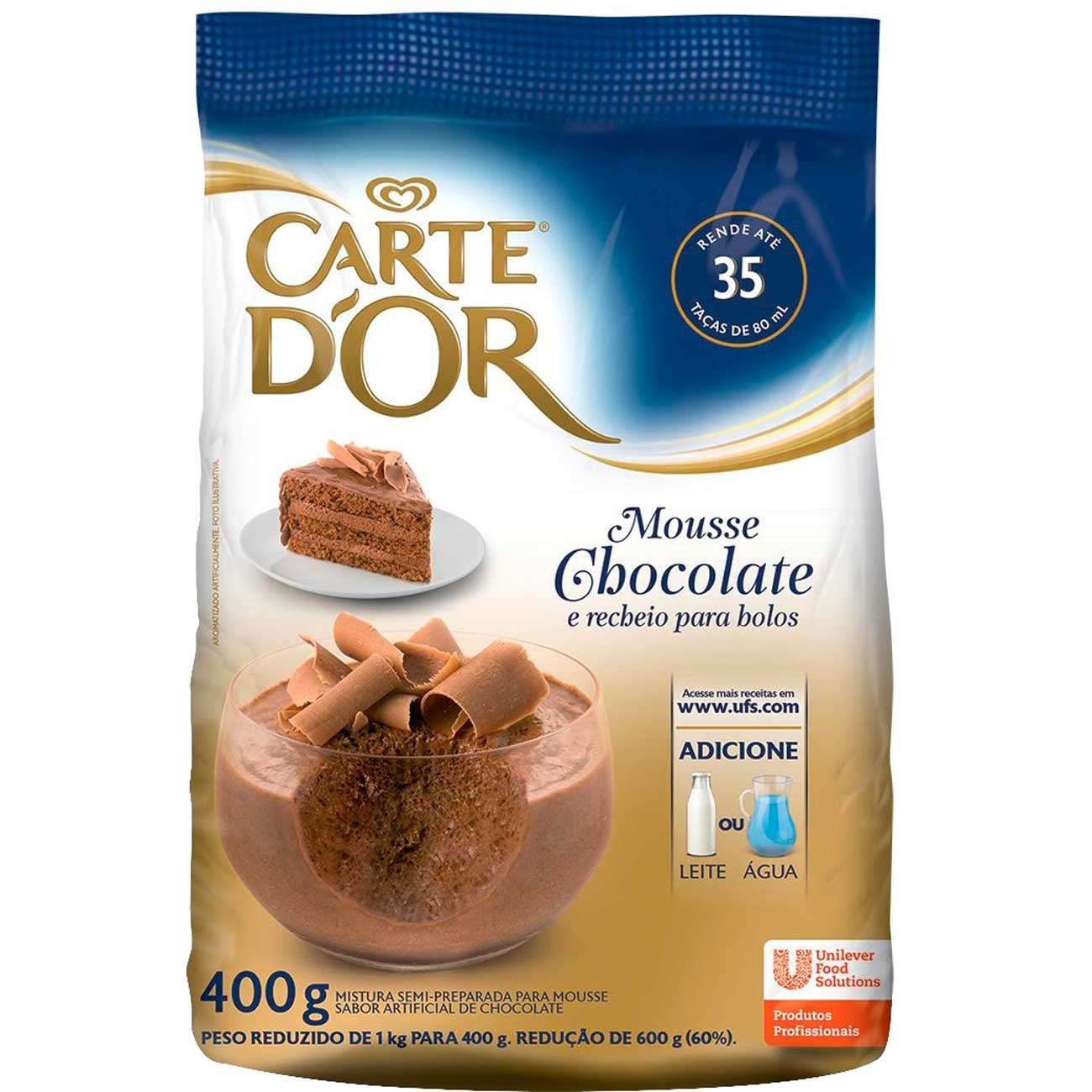 Sobremesa Carte Dor Mousse Chocolate 400g