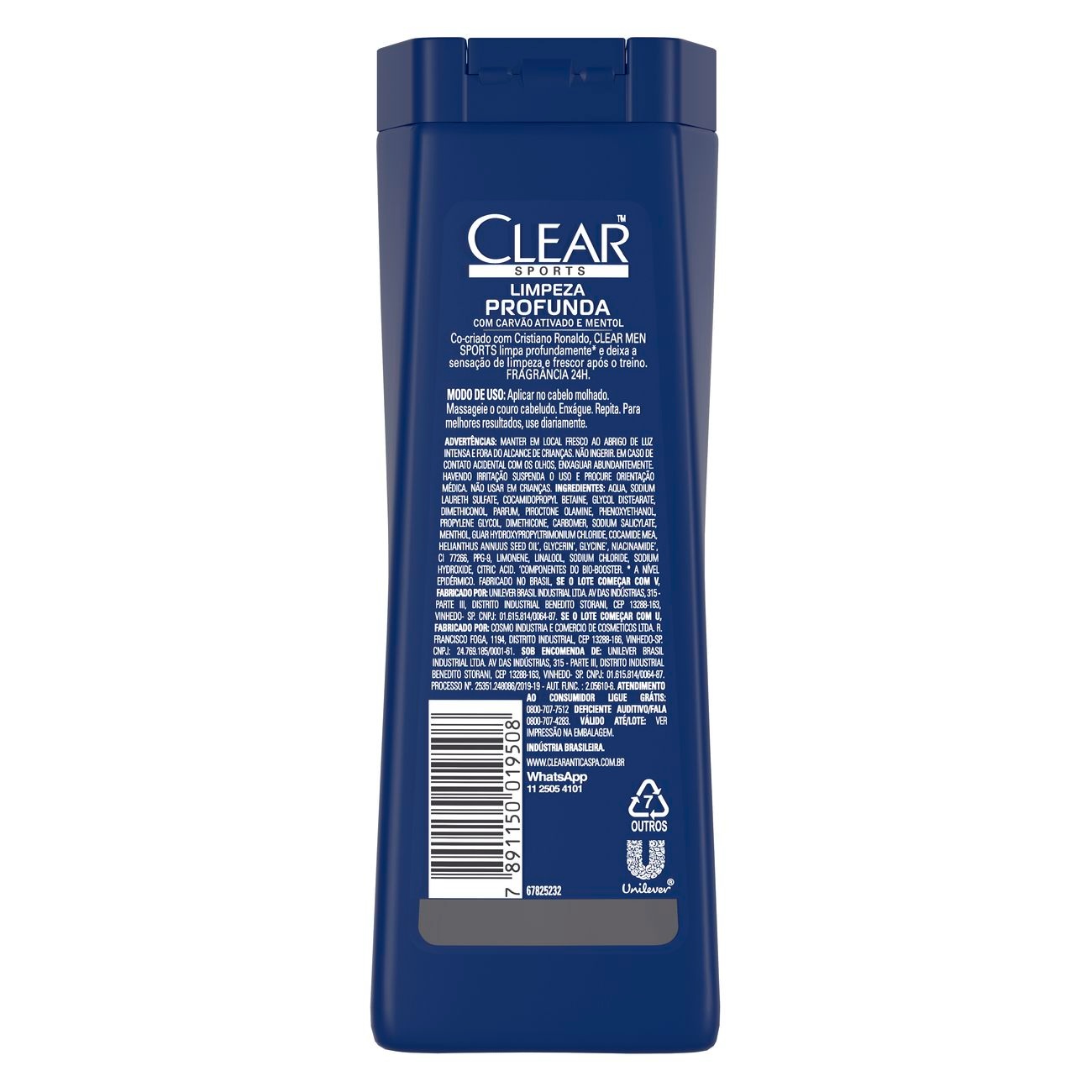 Shampoo Anticaspa Clear Limpeza Profunda 200ml