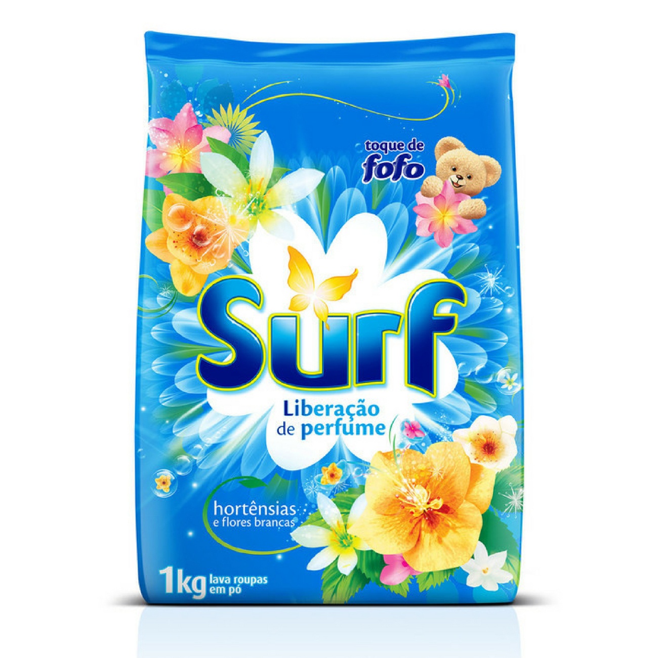 Sabo em P Surf Hortnsias e Flores Brancas 1kg