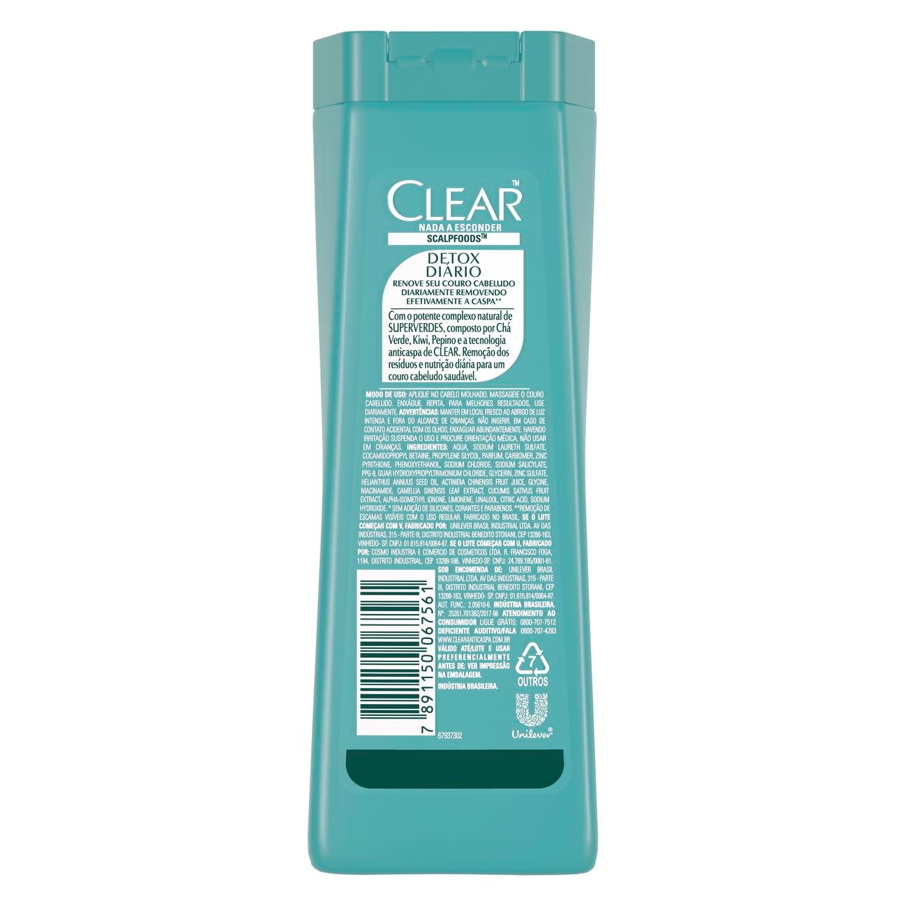 Oferta Shampoo Anticaspa Clear Detox Dirio 400ml