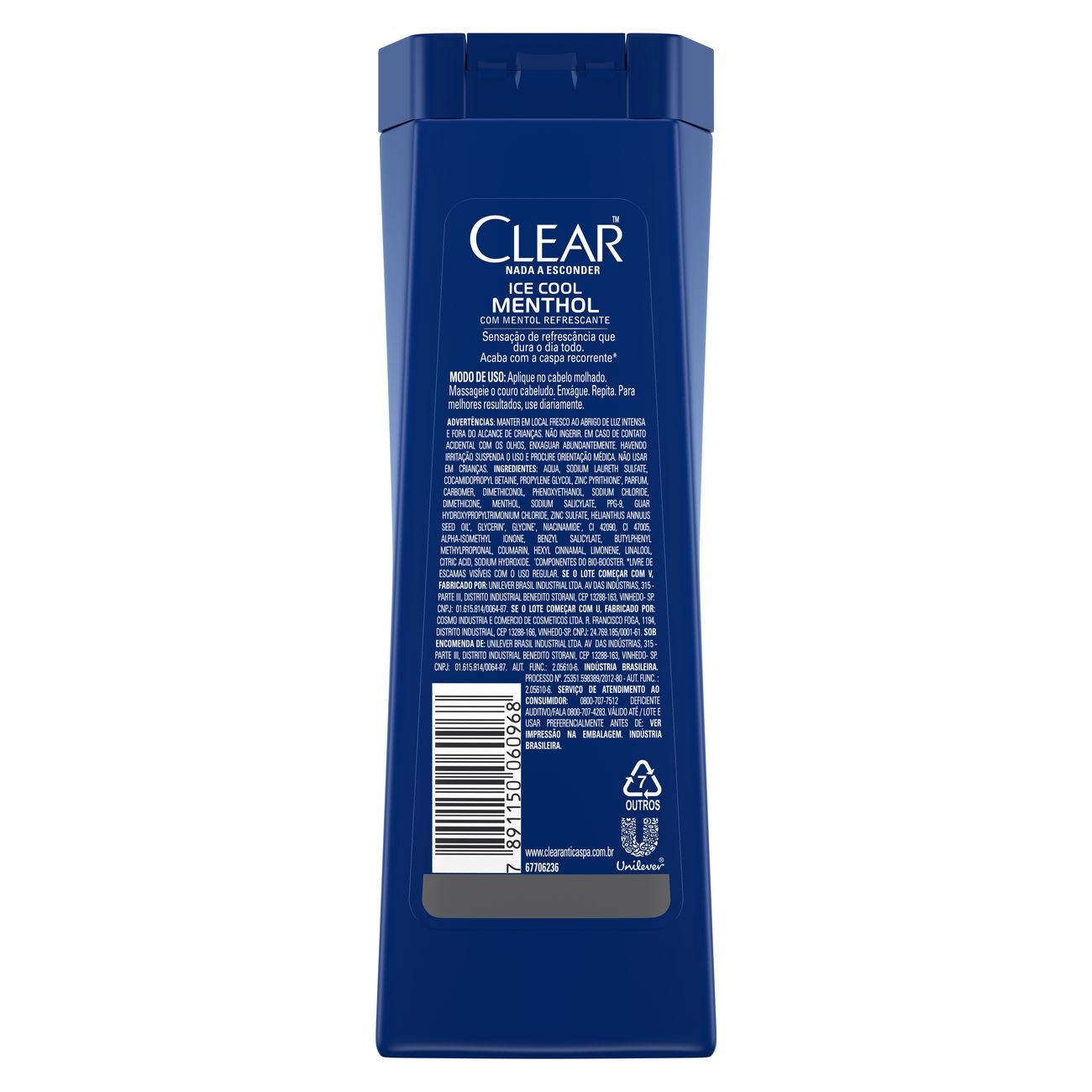 Oferta Clear Shampoo Anticaspa Ice Menthol 400ml