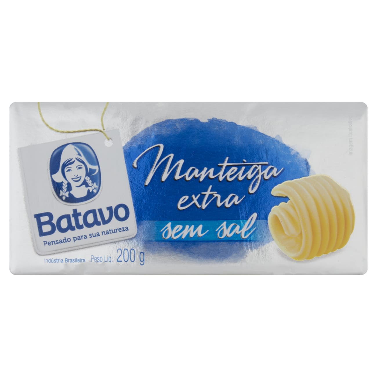 Manteiga Extra sem Sal Batavo 200g