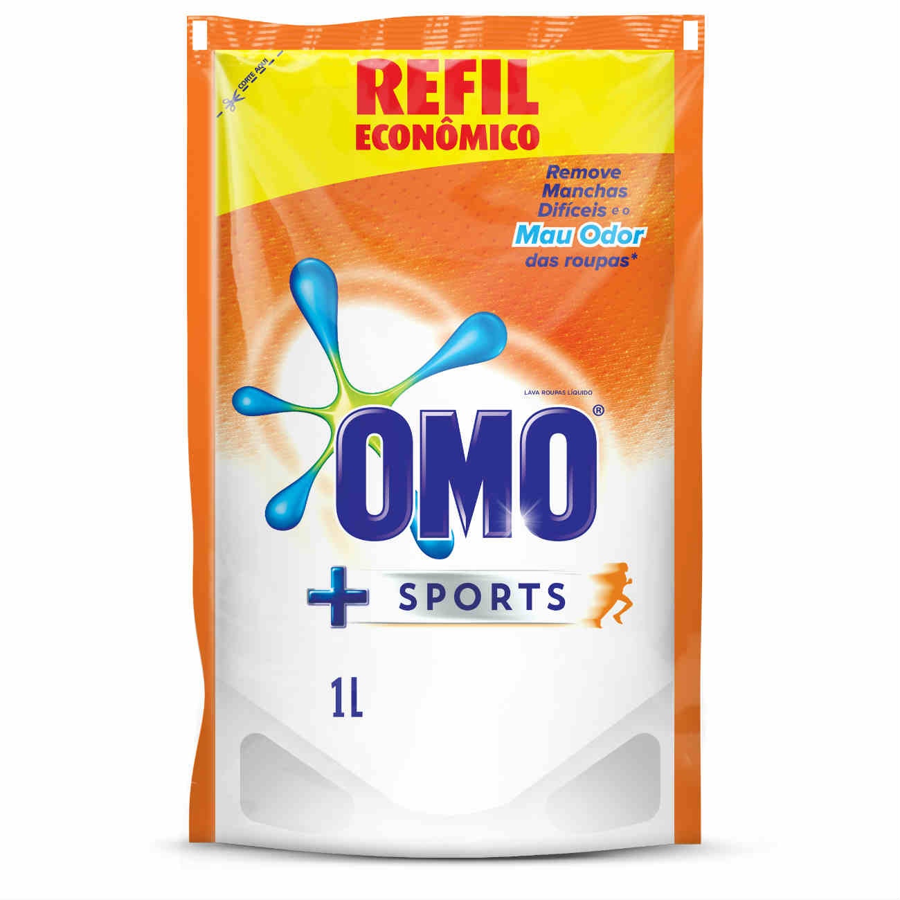 Refil Detergente Líquido Omo Sports 1L