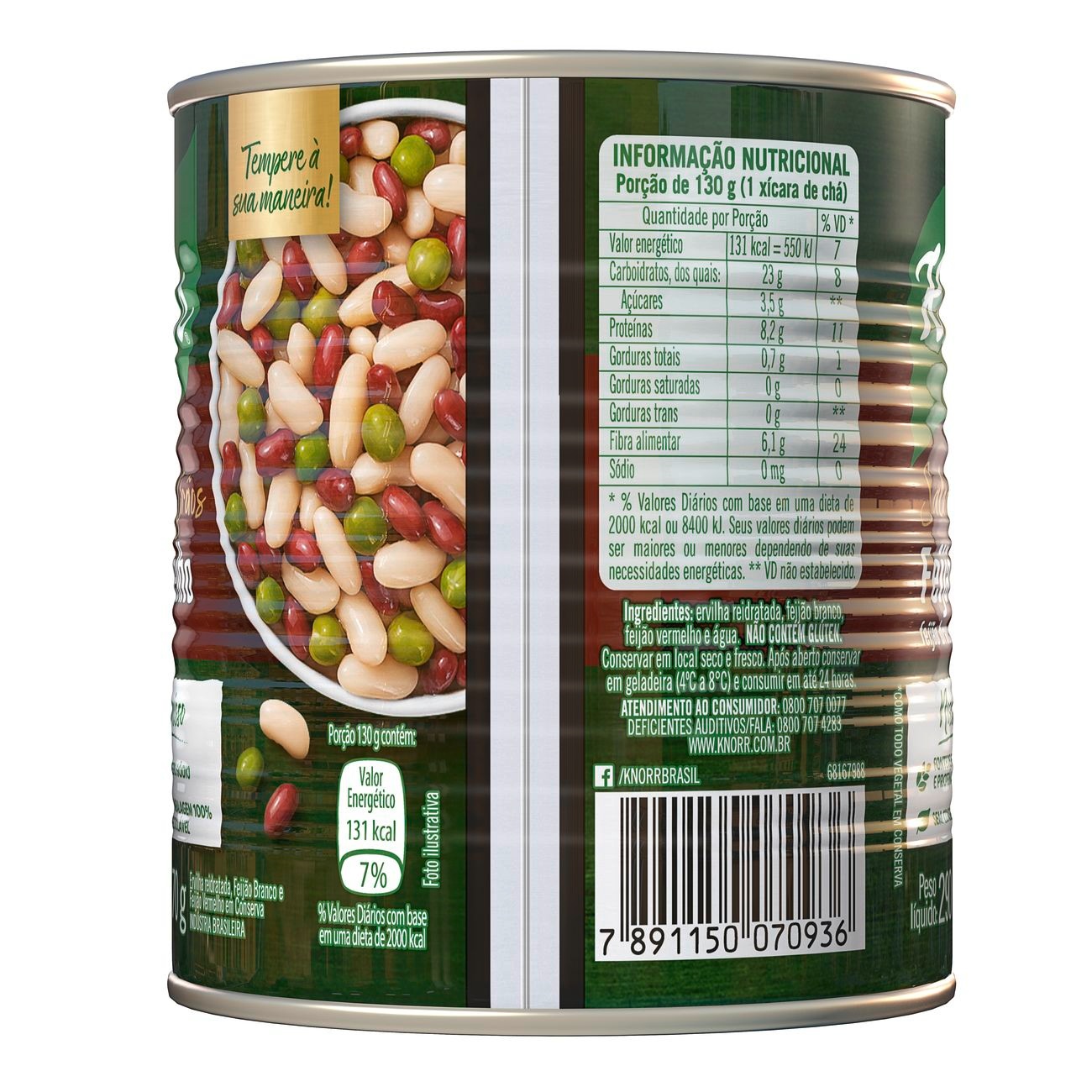 Conserva Knorr Mix Feijo Vermelho 170g
