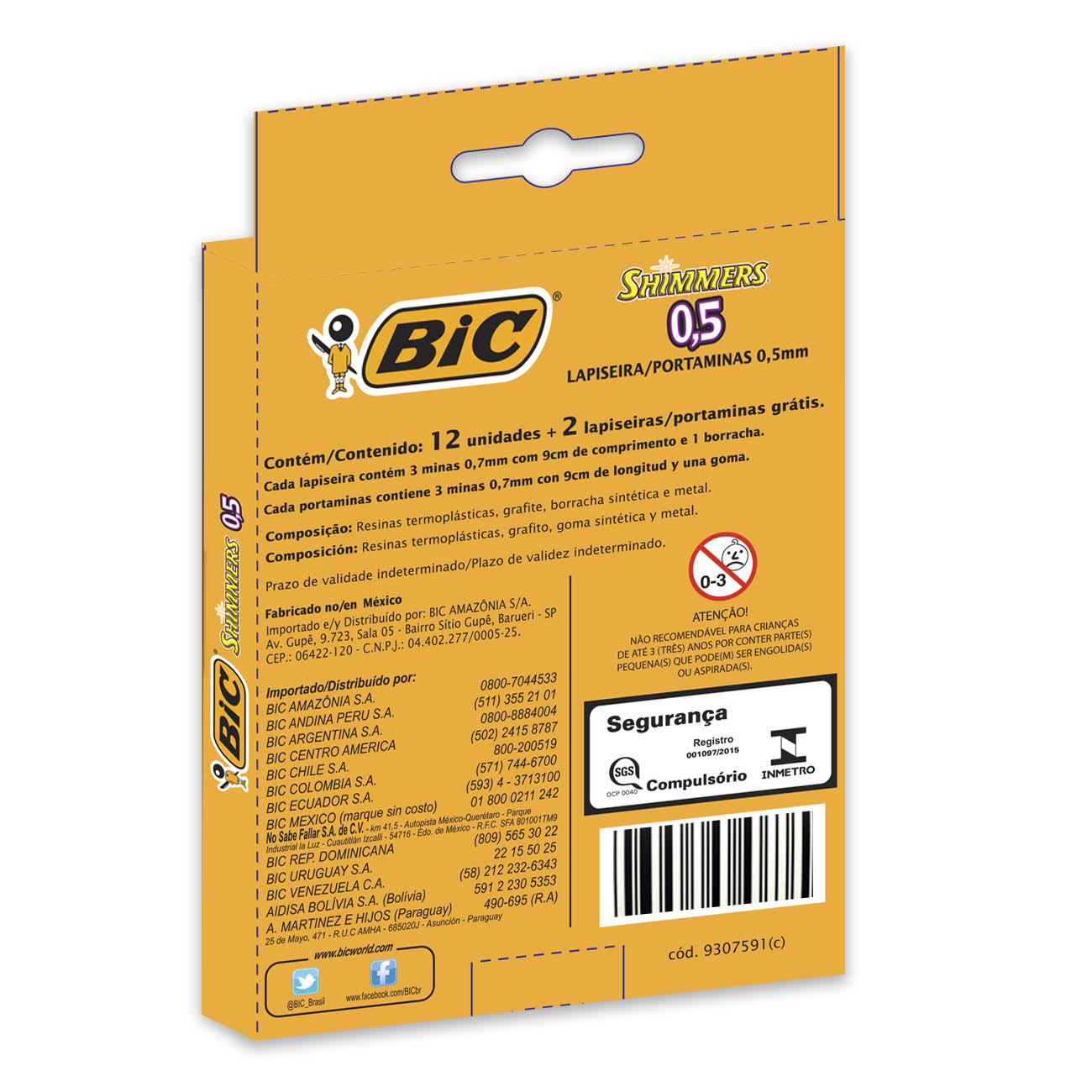 Lapiseira BIC Shimmers 0,5mm Leve 14 Pague 12