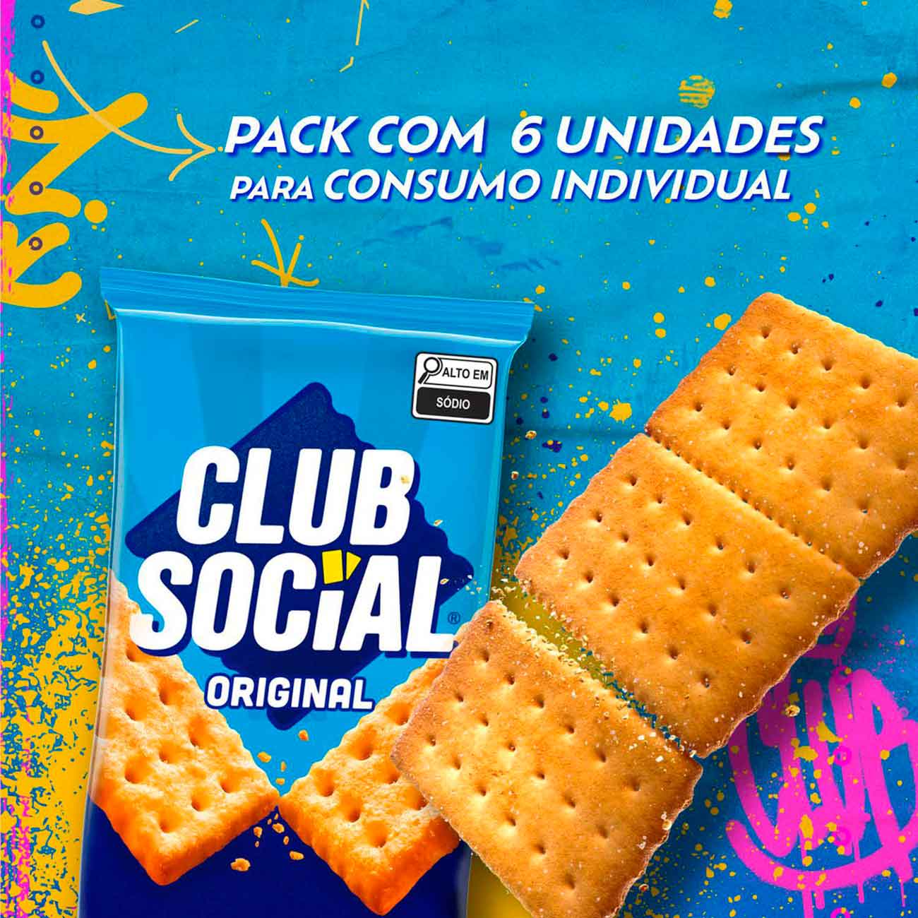 Biscoito Club Social Regular Original Multipack 144g