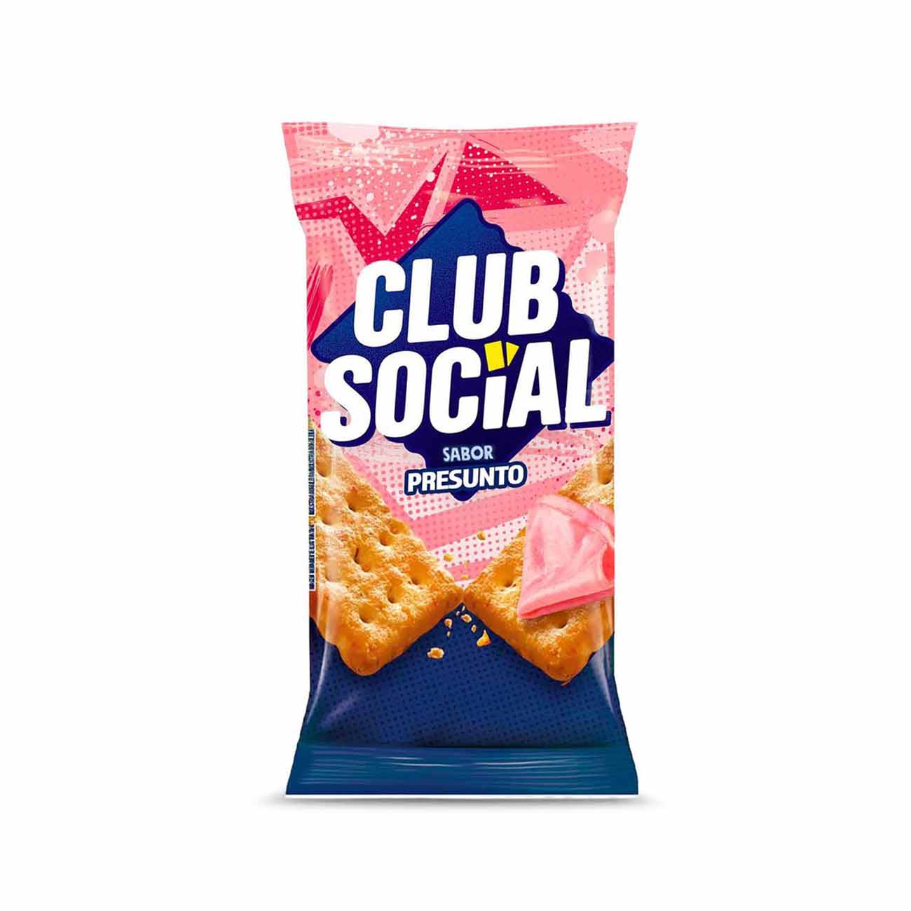 Biscoito Club Social Regular Presunto Multipack 141Gr