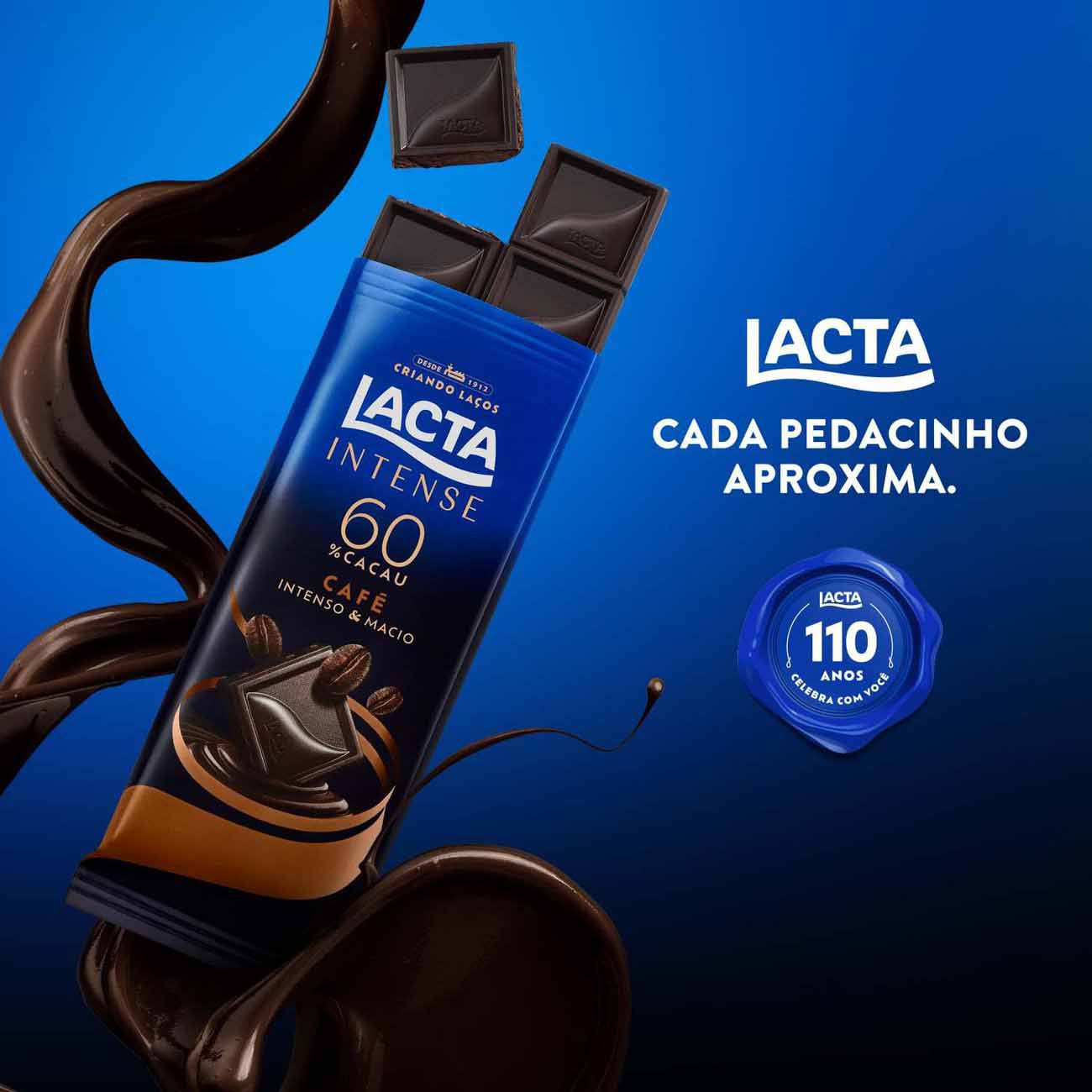 Chocolate Lacta Intense 60% cacau caf 85gr
