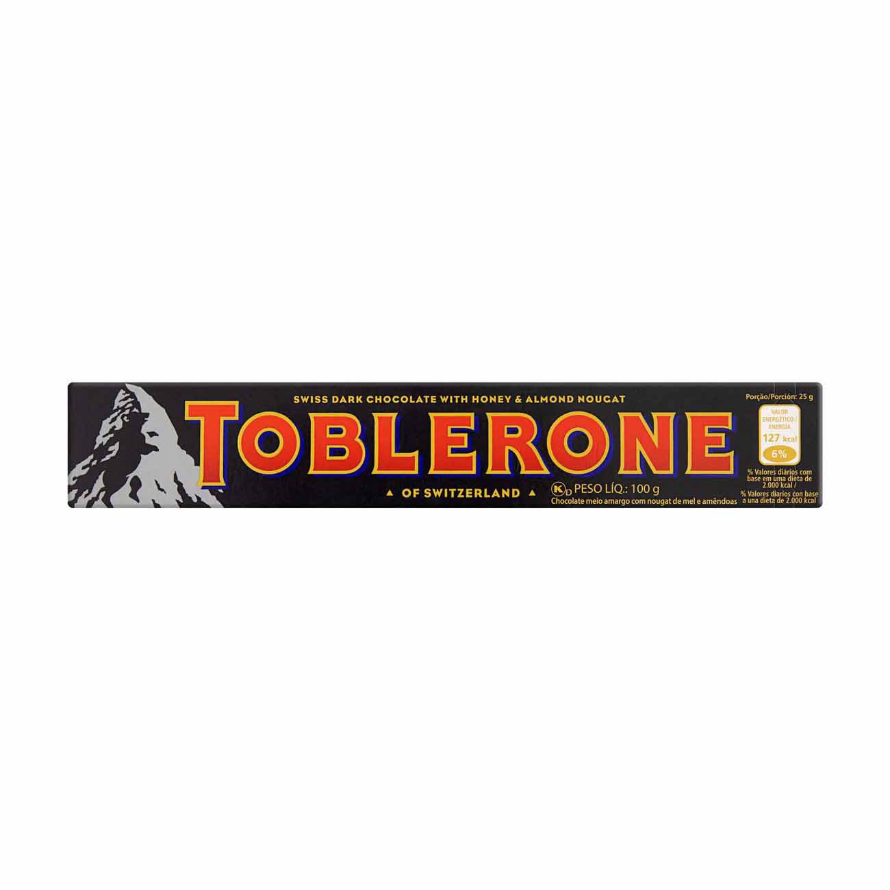 Chocolate Toblerone meio amargo 100gr