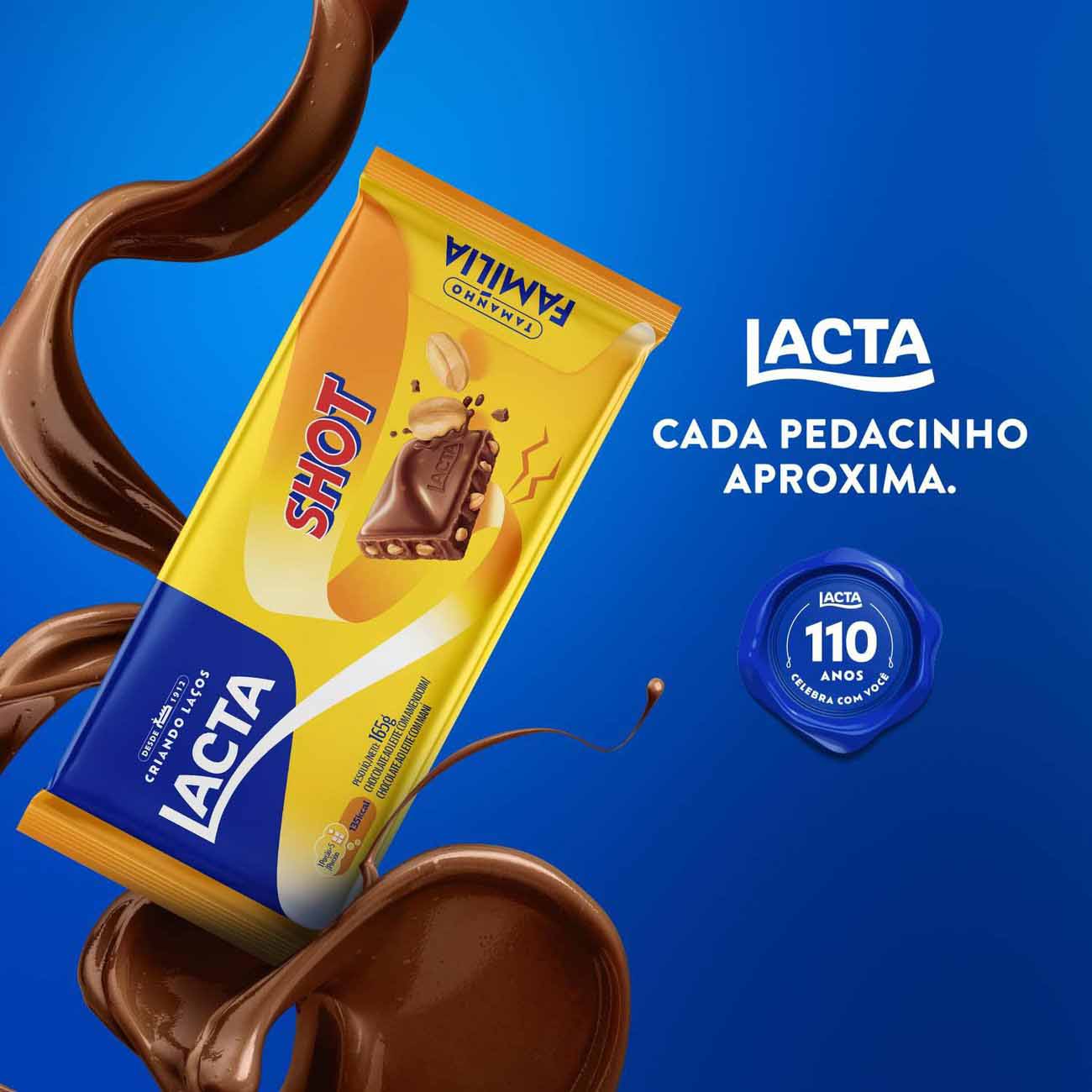 Chocolate Ao Leite com Amendoim Shot 165g