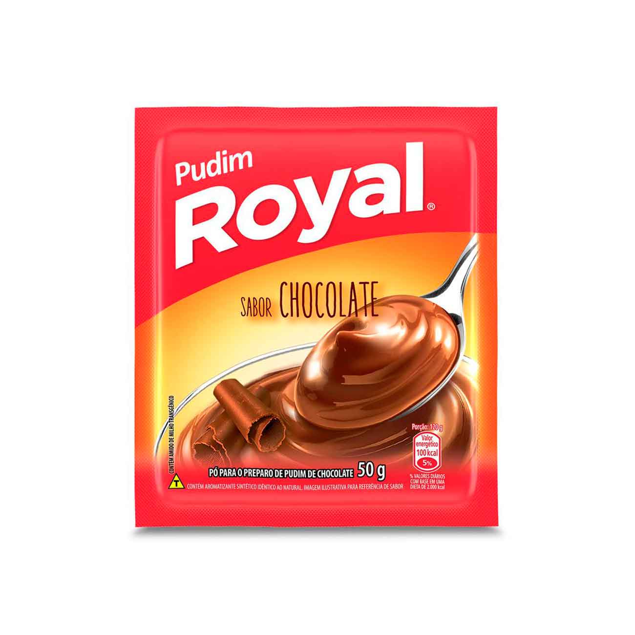 Pudim em P Royal Chocolate com 12 Unidades de 50g