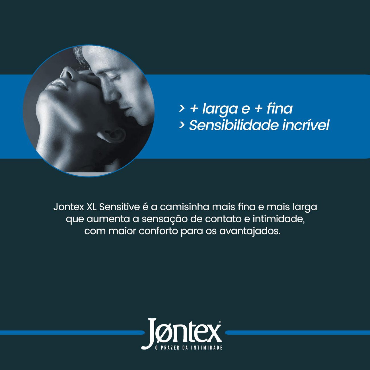 Preservativo Camisinha Jontex Sensitive XL  - 6 Unidades