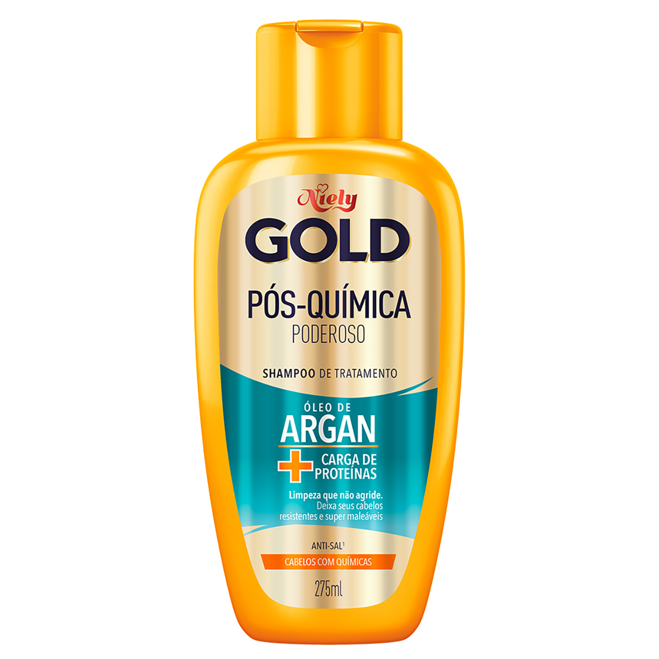 Shampoo Niely Gold Ps Quimica Poderoso 275mL