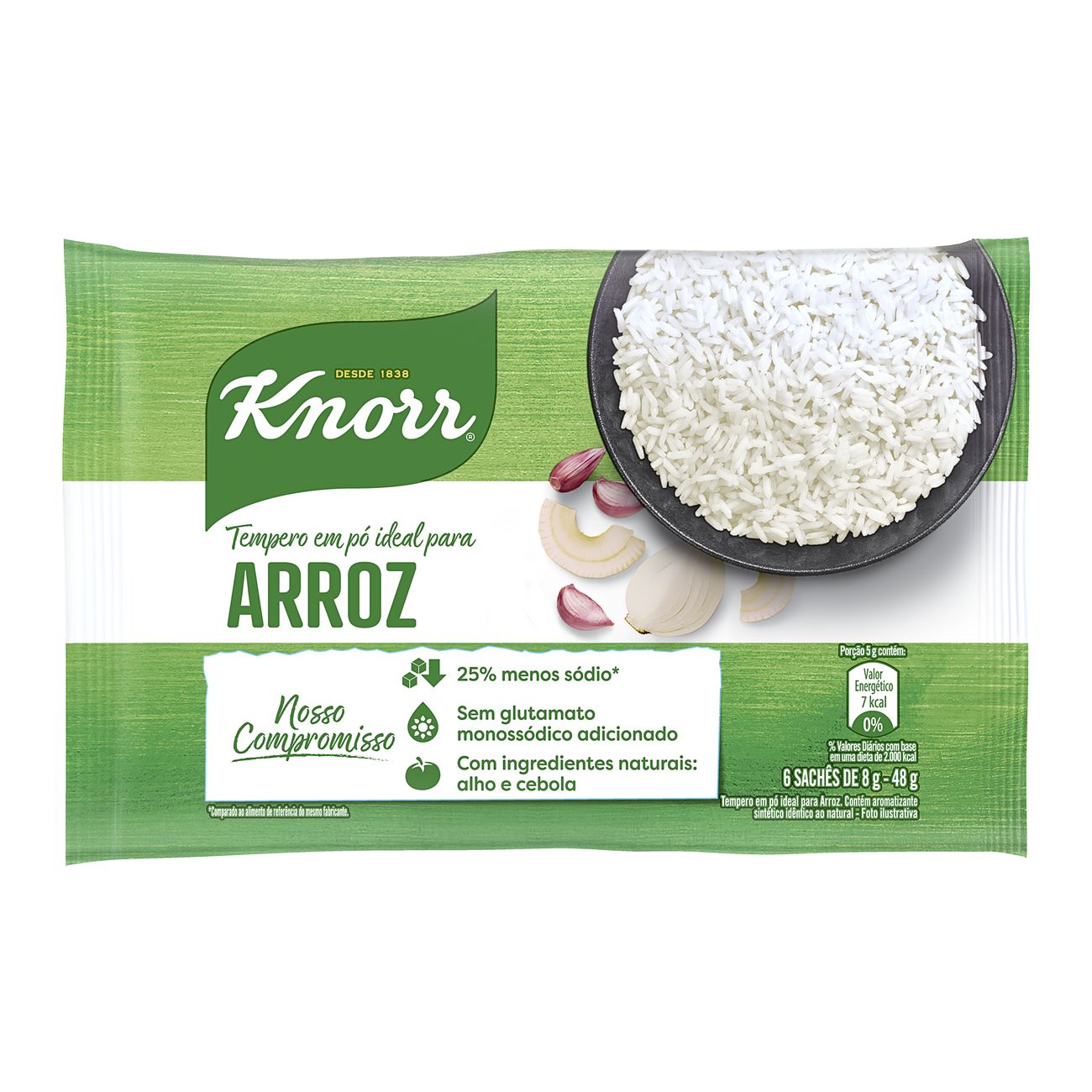 Tempero em Pó Knorr Ideal para Arroz 48g