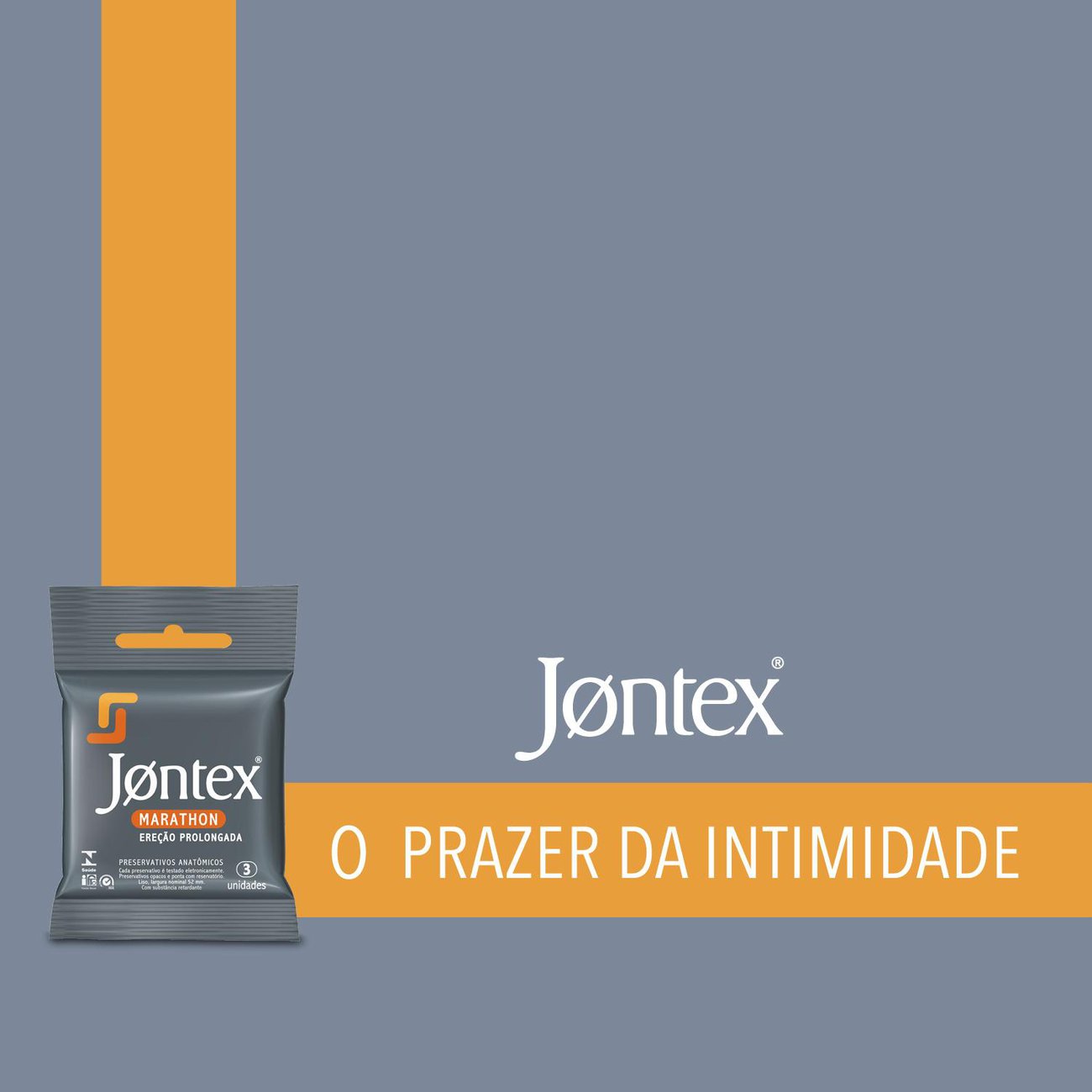 Preservativo Camisinha Jontex Ereo Prolongada - 3 Unidades