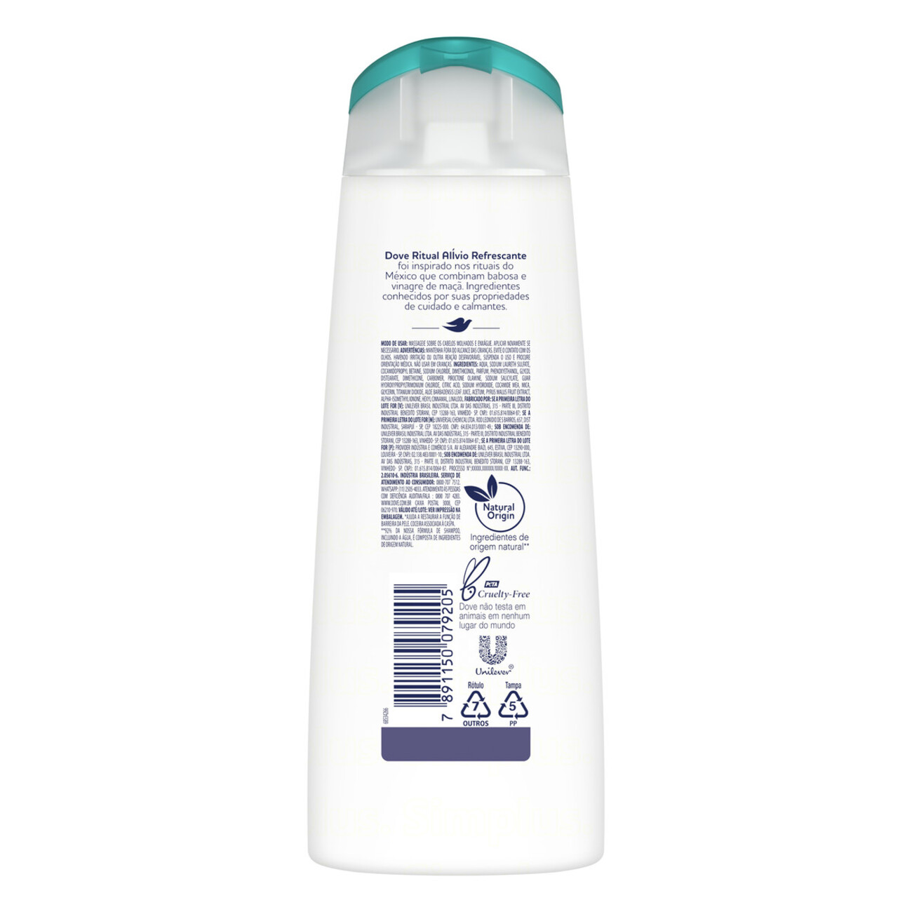 Shampoo Anticaspa Dove Nutritive Secrets Ritual Alvio Refrescante 200mL