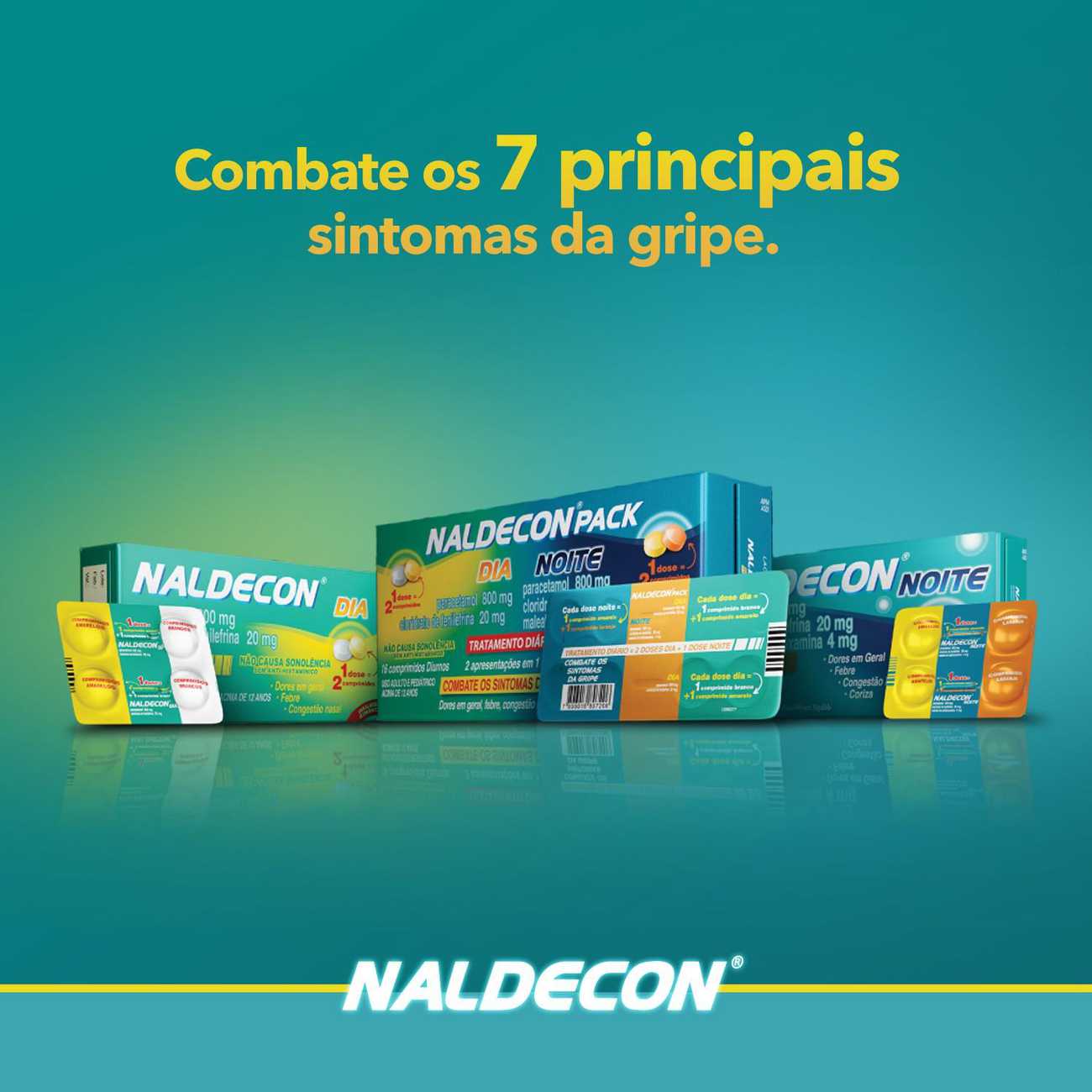 Antigripal Naldecon Noite - Blster 4 Comprimidos