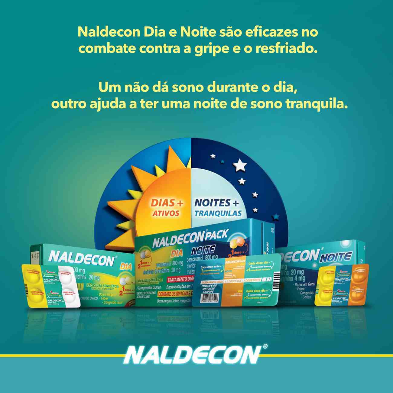 Antigripal Naldecon Noite - Blster 4 Comprimidos