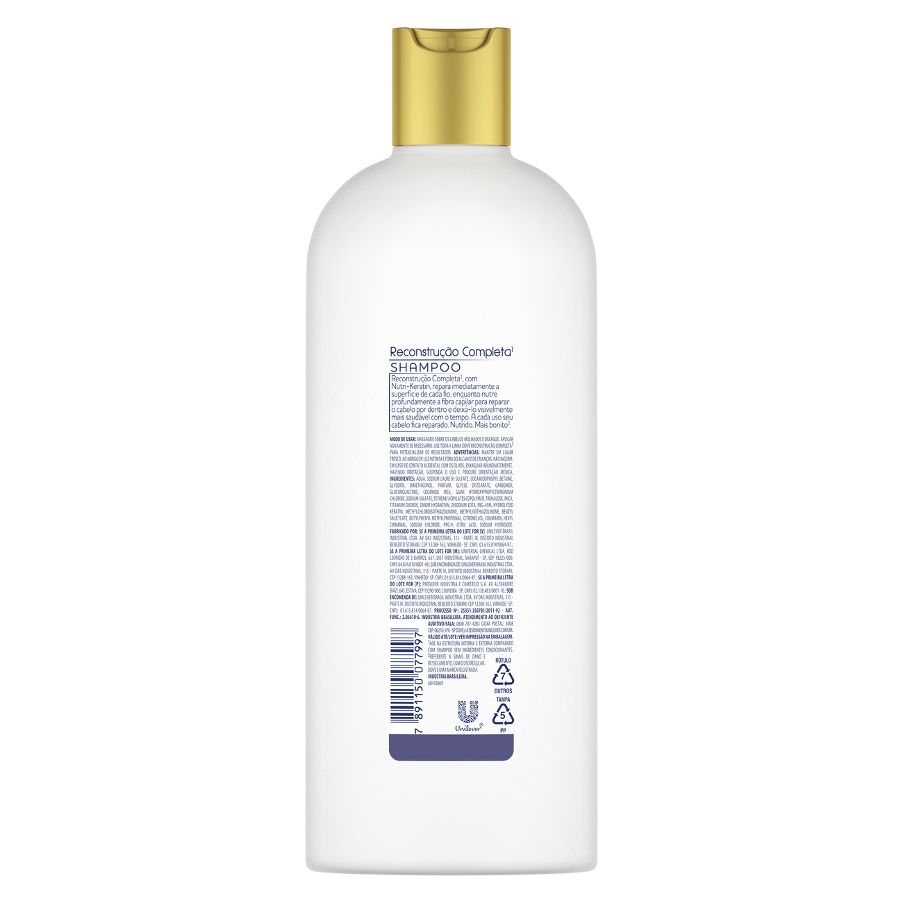 Shampoo Dove Nutritive Solutions Reconstruo Completa Frasco 670mL