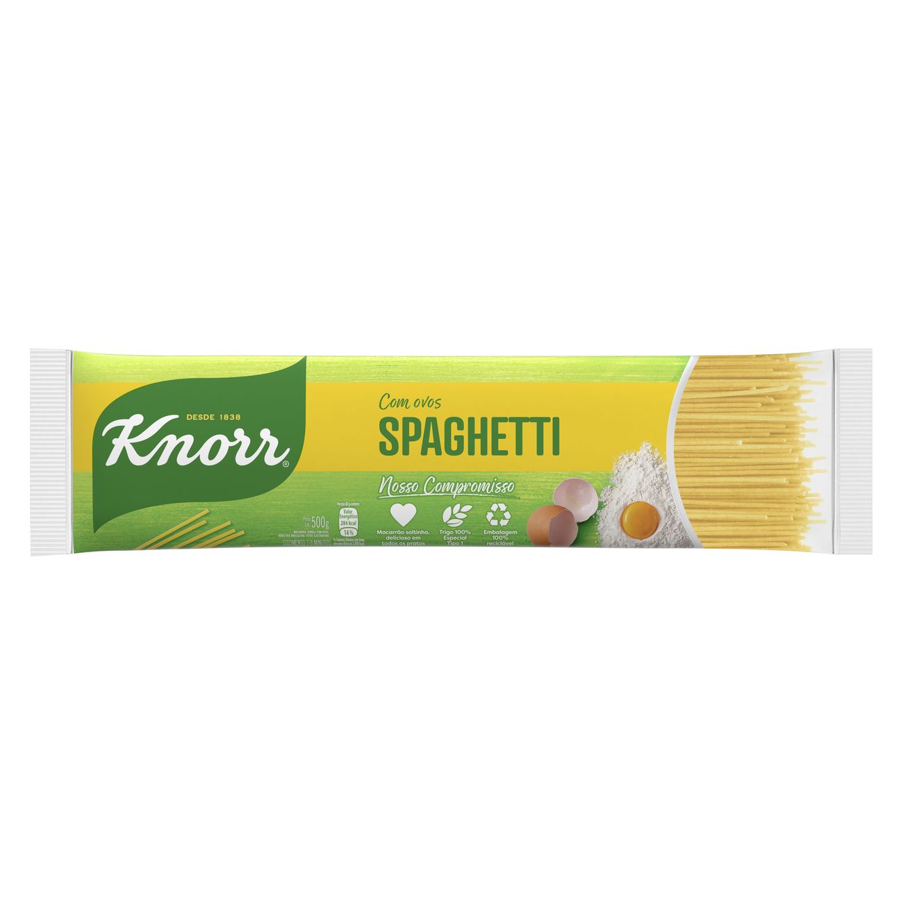 Macarrão Spaghetti Knorr Sêmola Com Ovos 500g