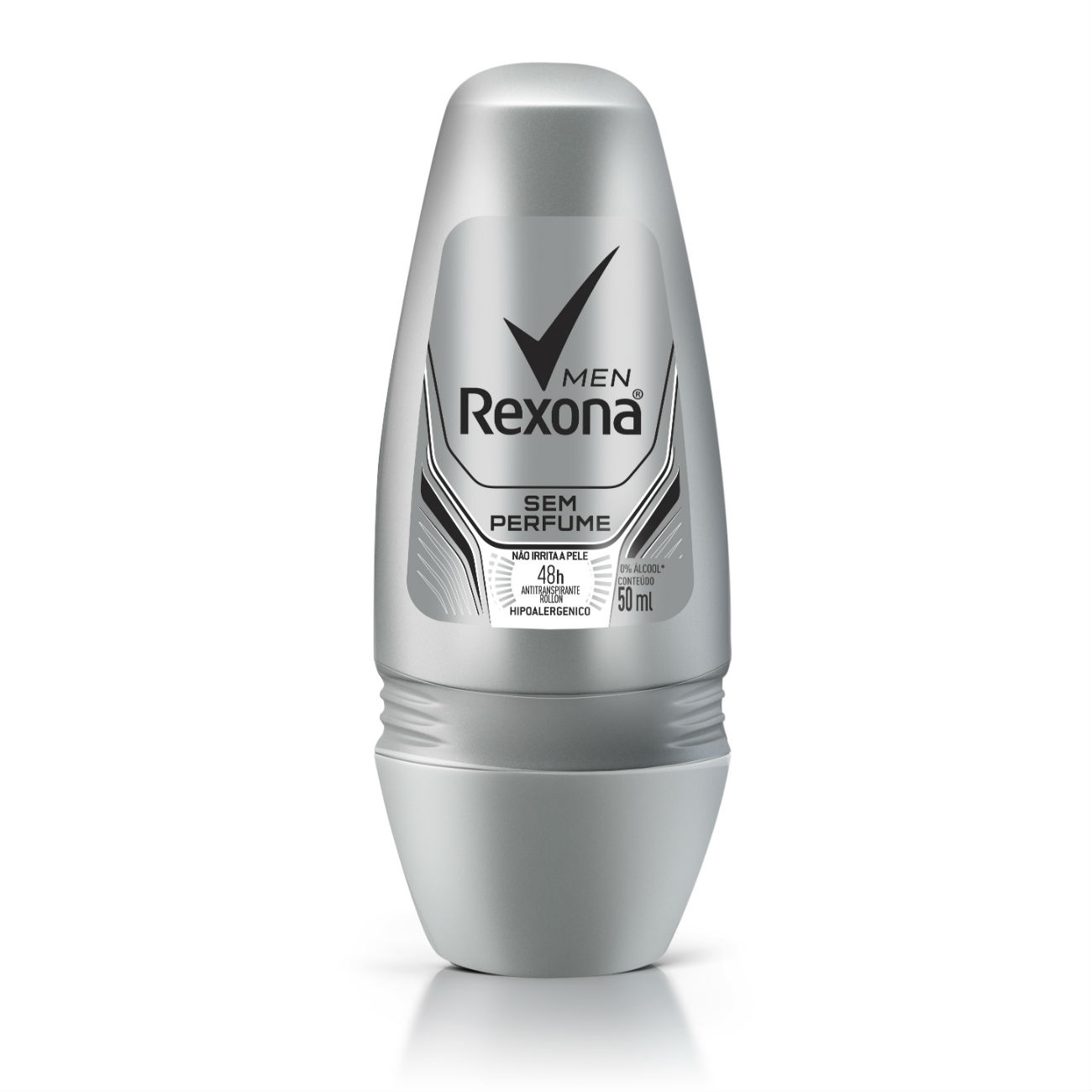 Desodorante Antitranspirante Rexona Masculino Rollon SEM PERFUME 50ml