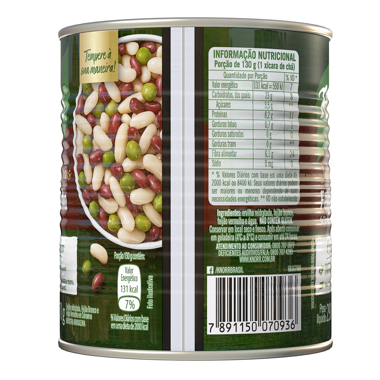 Conserva Knorr Mix Feijo Vermelho 170g