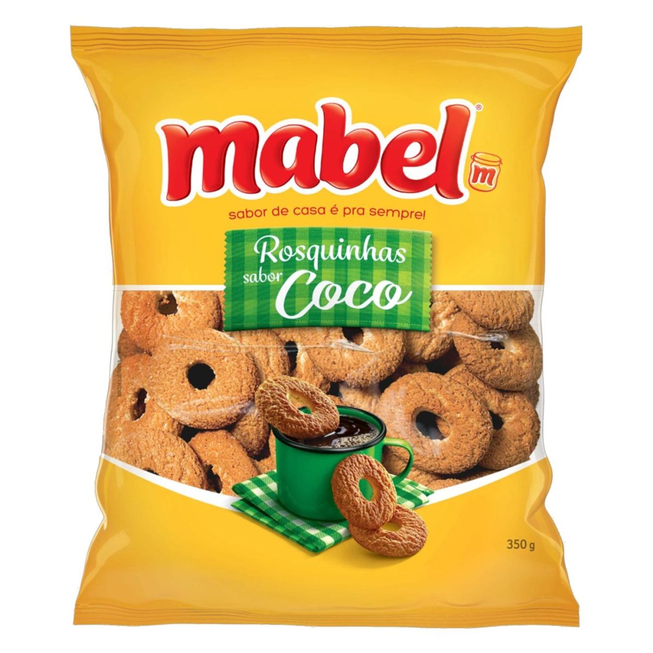 Biscoito Rosquinha Coco Mabel Pacote 350g