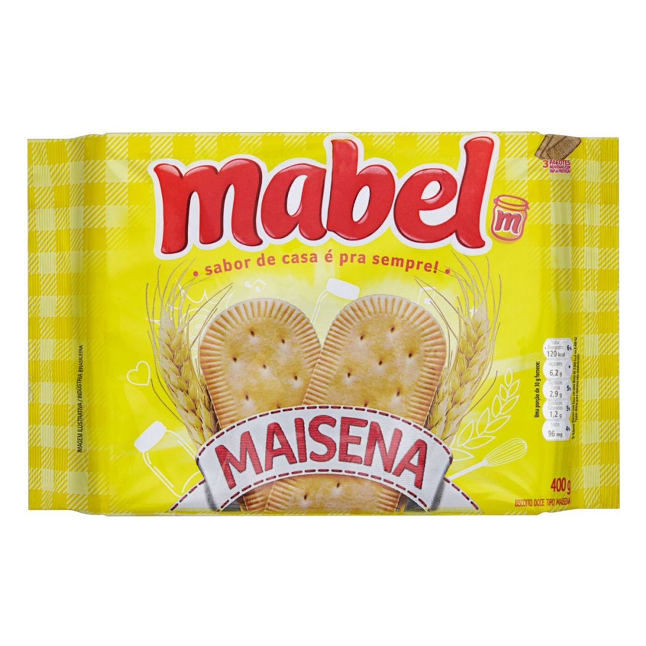 Biscoito Maisena Mabel Pacote 400g