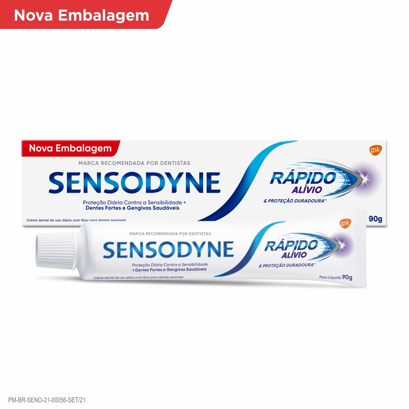 Sensodyne Rpido Alvio Creme Dental para Dentes Sensveis 90g
