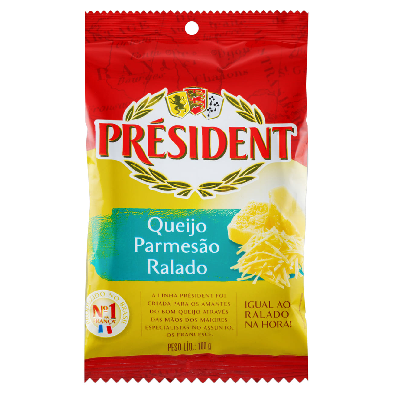 Queijo Parmeso Ralado Prsident Pacote 100g