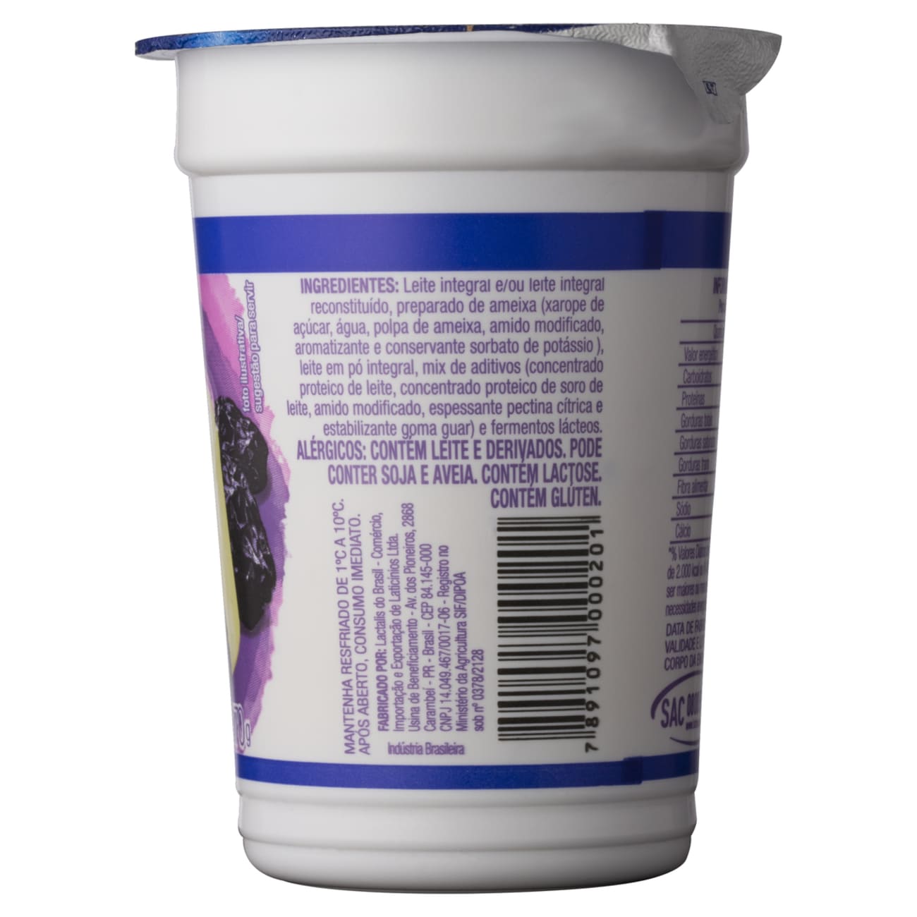 Iogurte Integral com Preparado de Ameixa Batavo Copo 170g