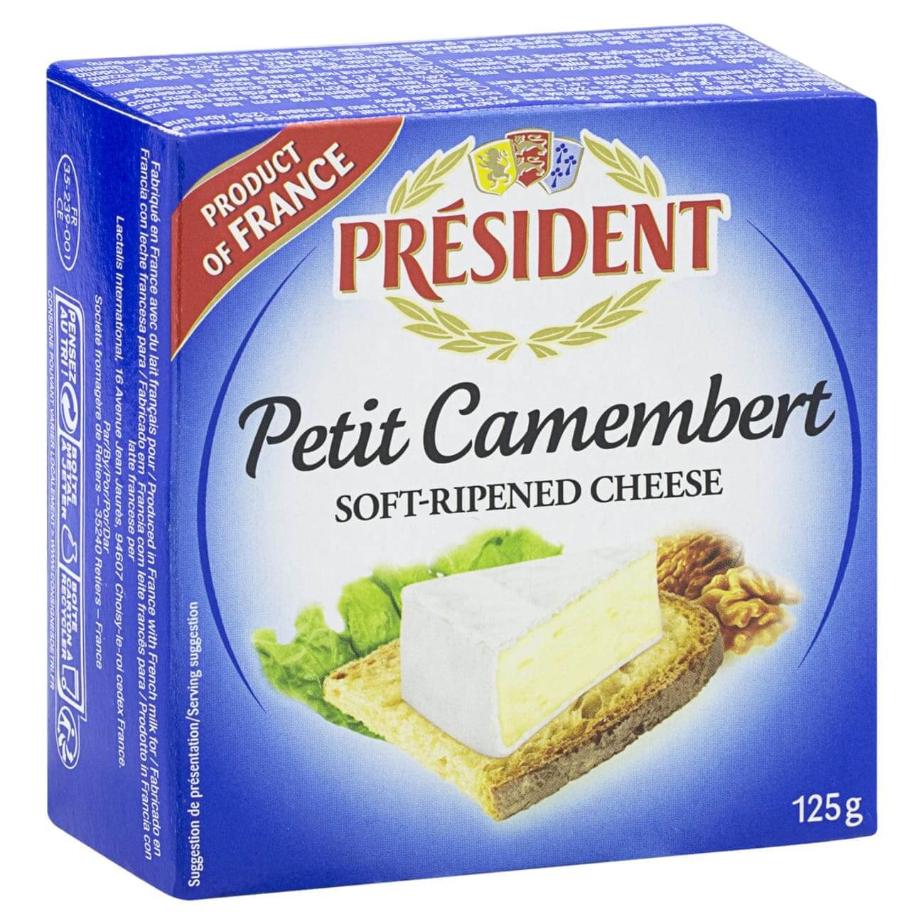Queijo Petit Camembert Prsident 125g
