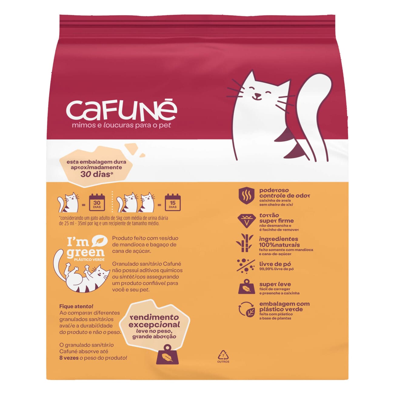 Granulado Sanitrio para Gatos Cafun 1,3 Kg