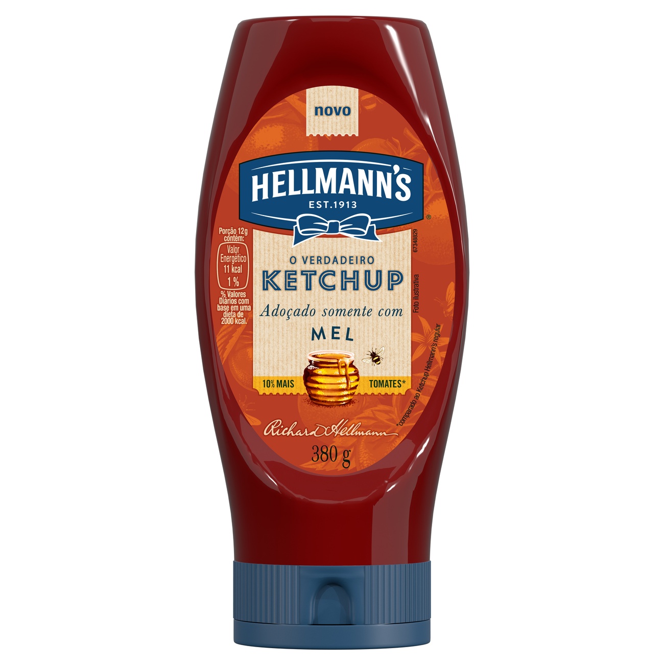 Ketchup Squeeze Hellmann's com Mel 380g